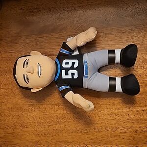 2016 Bleacher Creatures NFL Carolina Panthers Luke Kuechly #59 Plush Doll 10"